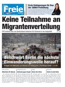 Keine Teilnahme an Migrantenverteilung in der EU!