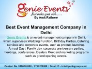 Get your Event Managed by a Successful Event Management Company 