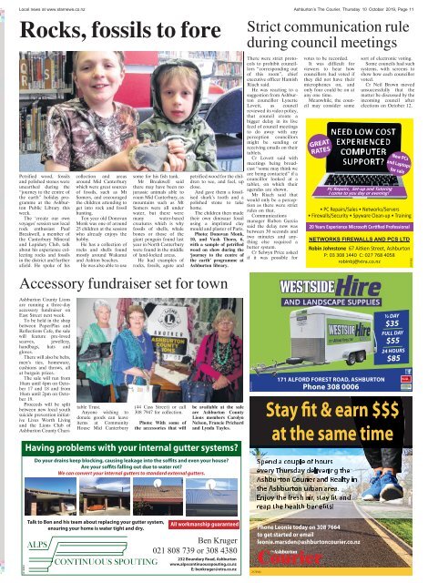 Ashburton Courier: October 10, 2019