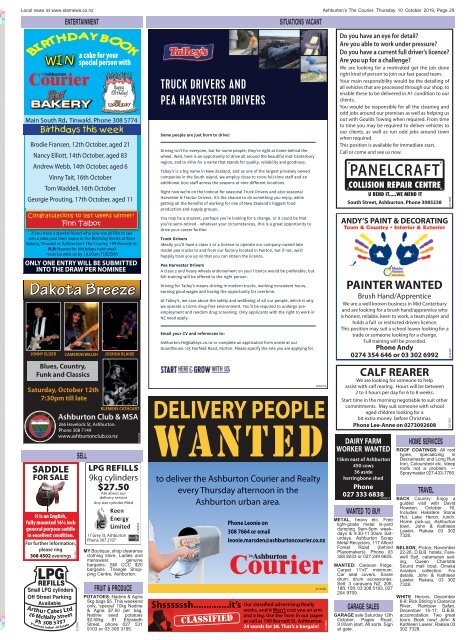 Ashburton Courier: October 10, 2019