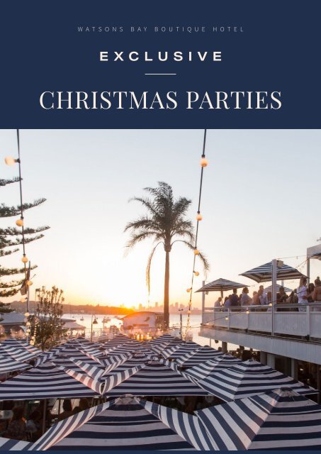 Watsons Bay Christmas Exclusives