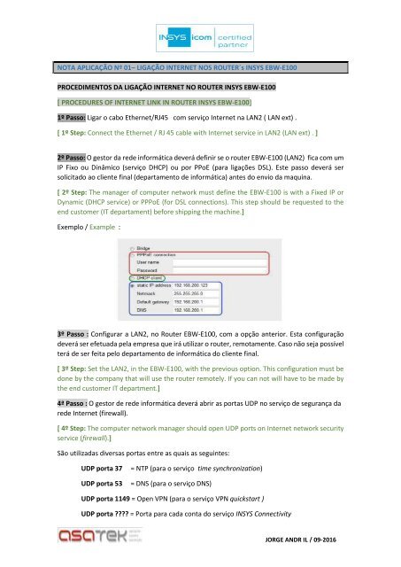 BRESIMAR(asaTek)-Insys-Nota Aplicação-01 Ligação Internet router EBW-E100