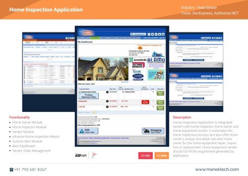 Asp.net Web Application Development Services | ManekTech