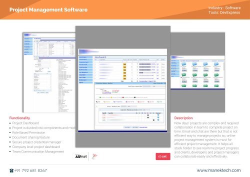 Asp.net Web Application Development Services | ManekTech