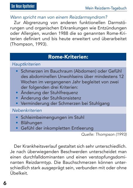 Mein Reizdarm-Tagebuch Der Neue Apotheker - Trenka