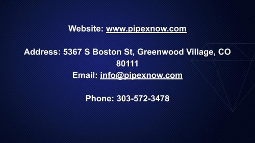 PipeXnow - Servicing Commercial as well as Residential Properties