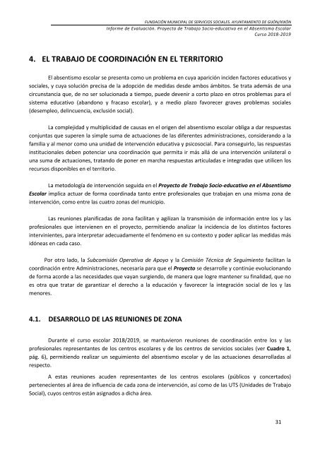 Informe evaluación TS absentismo 2018 19