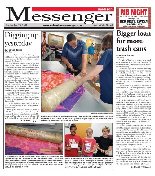 Madison Messenger - September 29, 2019