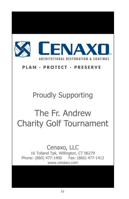 24th Annual Fr. Andrew Charity Golf Tournament