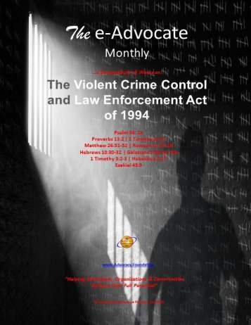 The Violent Crime and Law Enforcement Act of 1994