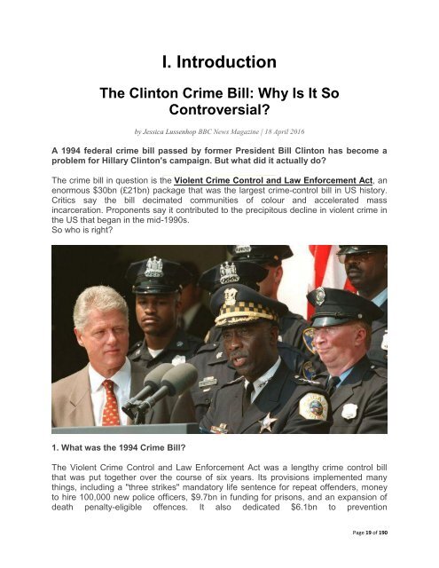 The Violent Crime and Law Enforcement Act of 1994