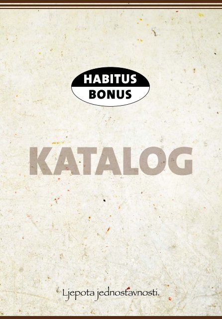 KATALOG HABITUS BONUS