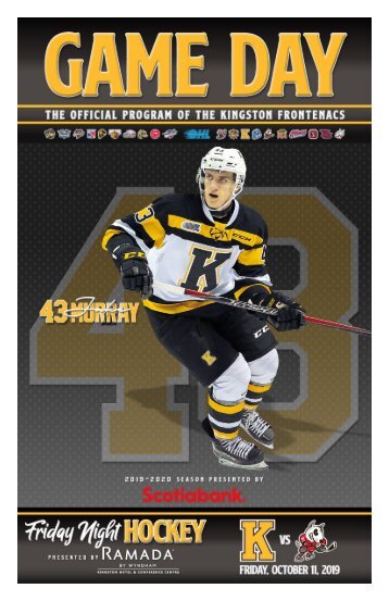 Kingston Frontenacs Game Day October 11, 2019