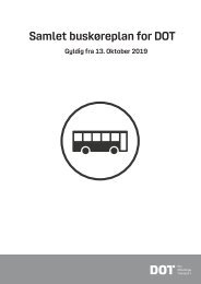 NYT BYNET | Samlet buskøreplan for DOT | Gyldig fra 13. Oktober 2019 | MOVIA