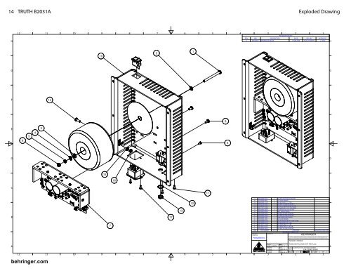 Behringer P0252 B2031A Service Manual