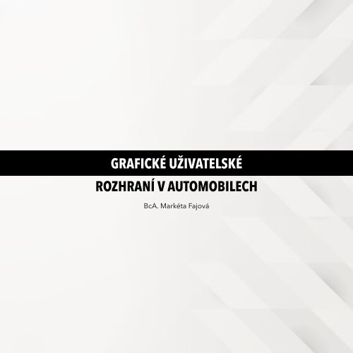 Grafické uživatelské rozhraní v automobilech