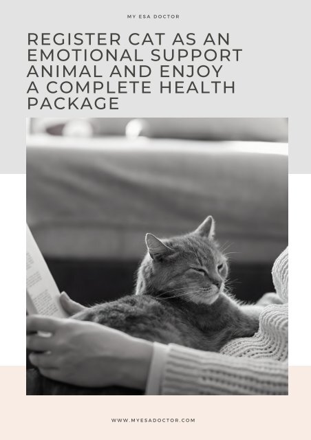 Register Cat as an Emotional Support Animal And Enjoy A Complete Health  Package
