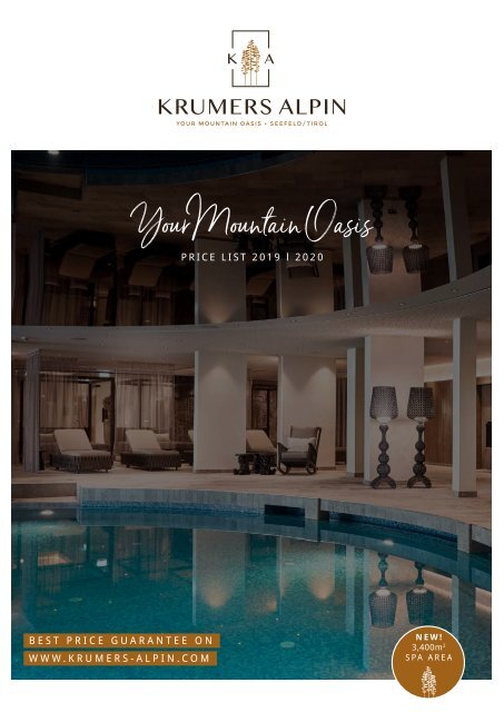 Krumers Alpin | Price list 2019 | 2020