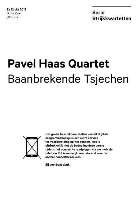 2019 10 12 Pavel Haas Quartet