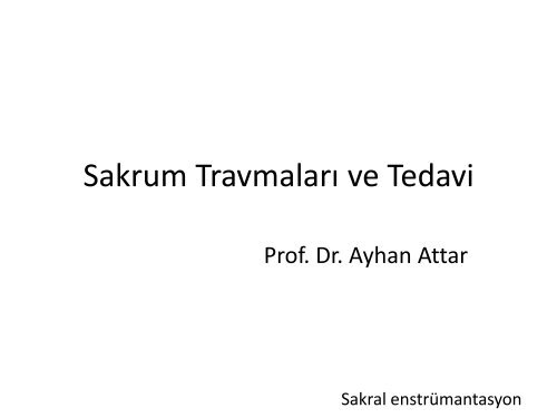 Sakrum Travmaları Spinetr 28