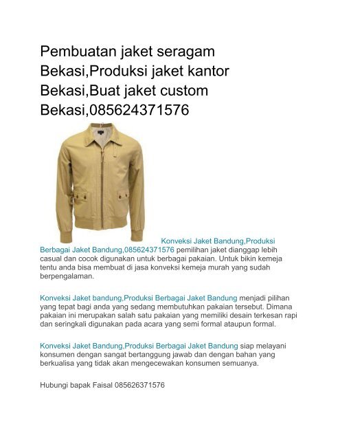 60 Koleksi Desain Jaket Kantor Gratis Terbaru