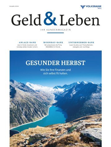 Kundenmagazin Geld & Leben Ausgabe Nr. 3/2019