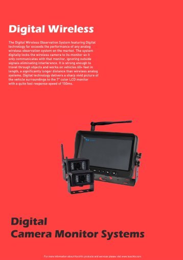 Digital Wireless Backup Camera System | Kocchi's 