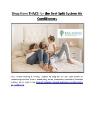 Shop from THACS for the Best Split System Air Conditioners