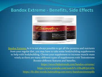 Bandox Extreme - Best Male Enhancement Ingredients