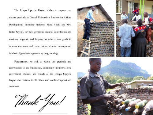 The Ichupa Upcycle Project - Annual Report - October 2019