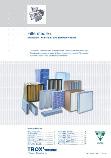 Filtermedien - Trox