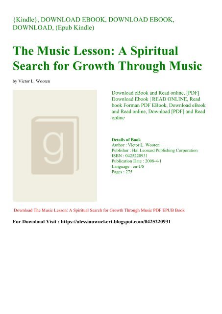After The Music Download Free Ebook