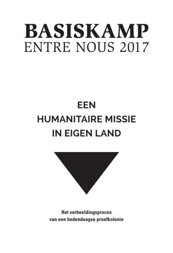 Boek Basiskamp Entre Nous 2017 - een humanitaire missie in eigen land