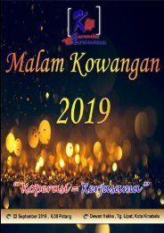 Buku Aturcara Makan Malam KOWANGAN 2019