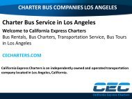 Bus Rental Los Angeles