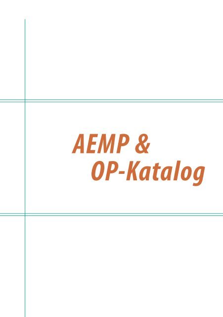 AMEFA AEMP und OP-Katalog