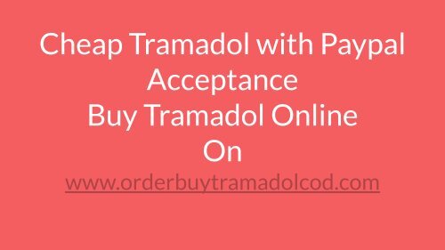 Cheap Tramadol Online