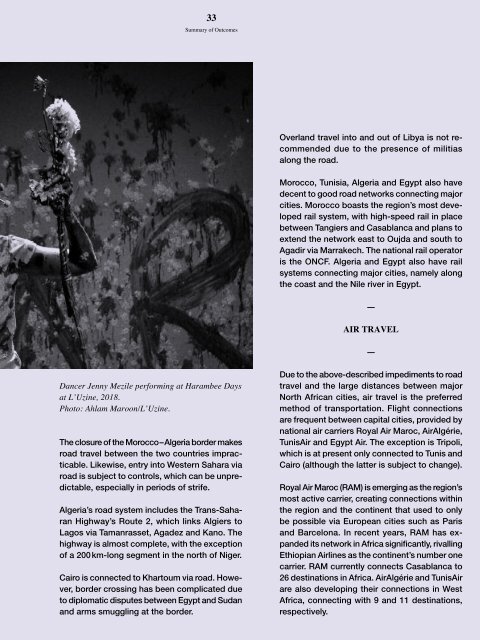 Art Moves Africa – Retracing Roots and Tracing New Routes: Mobility and Touring in North Africa