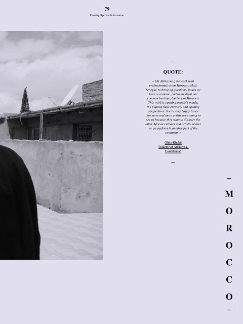 Art Moves Africa – Retracing Roots and Tracing New Routes: Mobility and Touring in North Africa