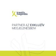 Kreatív Megoldás - Partner az exkluzív megjelenésben!