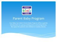 Your Baby Can offers Parent Baby Program for kids