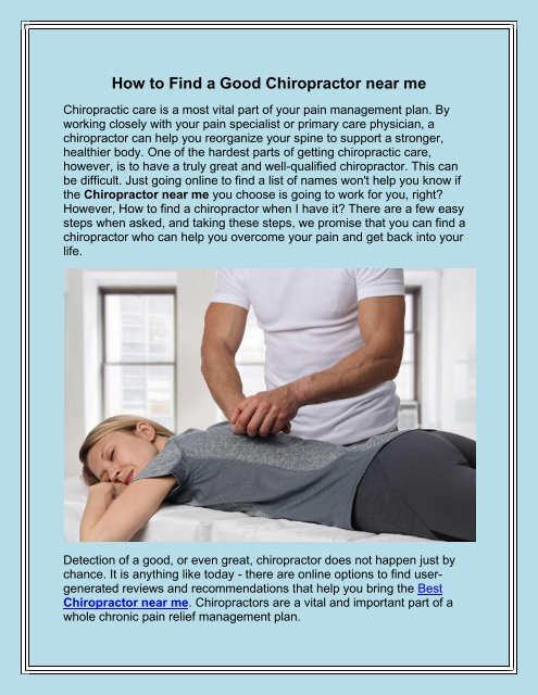 Chandler Chiropractor Pain Relief Services - Absolute Chiropractic AZ
