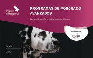 Catalogo de programas de posgrado avanzados 