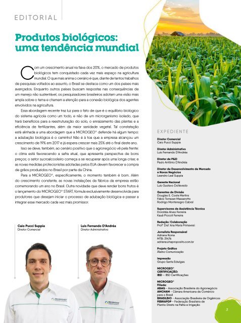 Revista Microgeo - Fechamento de Safra - 2017/2018