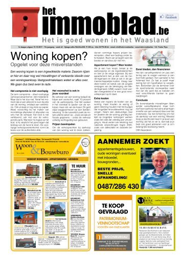 Het Immoblad van 14 oktober 2019