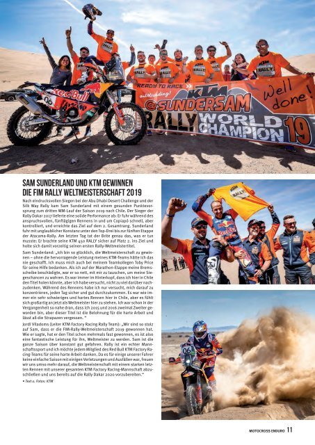 Motocross Enduro Ausgabe 11/2019
