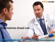 Psychiatrists Email List | Psychiatrists Email Addresses