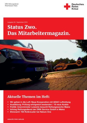 STATUS ZWO - Mitarbeitermagazin, Ausgabe 29