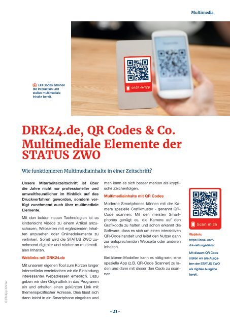 STATUS ZWO - Mitarbeitermagazin, Ausgabe 29