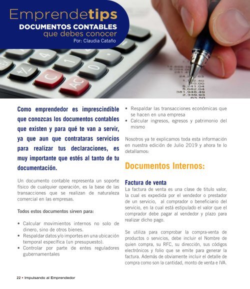 Octubre 2019 Emprendedores